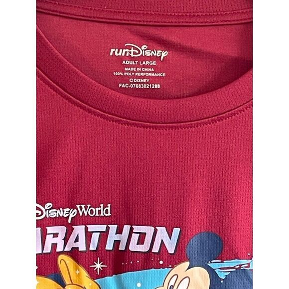 Run Disney 2022 MARATHON Mickey Minnie Mouse Adult Shirt L Walt Disney World - Picture 4 of 7